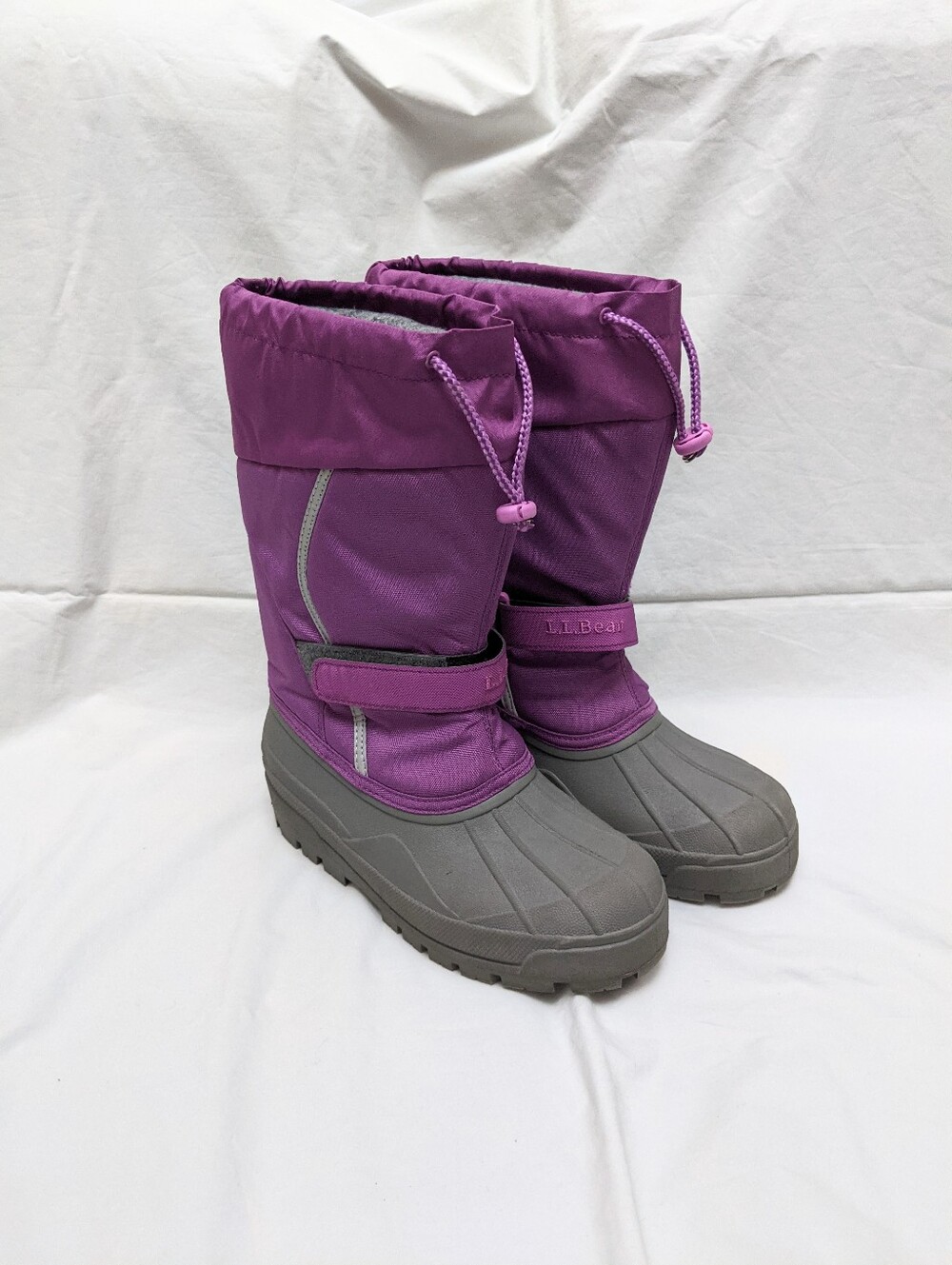 LL Bean Girls Purple Northwoods Insulated Snow Boots Size 5